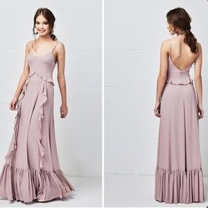 Watters & Watters Darcie Dress In Mink